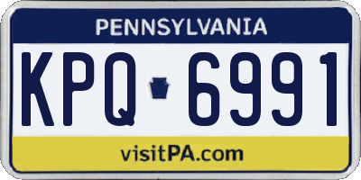 PA license plate KPQ6991