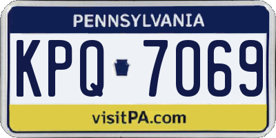 PA license plate KPQ7069