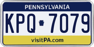PA license plate KPQ7079