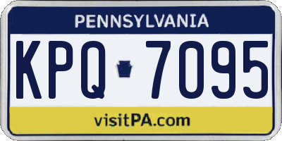 PA license plate KPQ7095