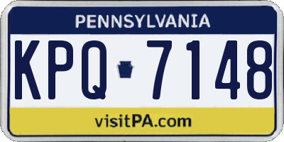 PA license plate KPQ7148