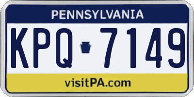 PA license plate KPQ7149