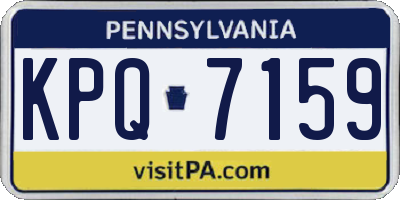 PA license plate KPQ7159