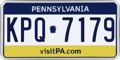 PA license plate KPQ7179
