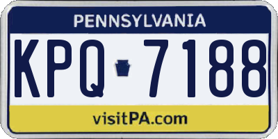 PA license plate KPQ7188