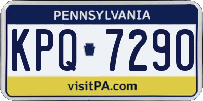 PA license plate KPQ7290