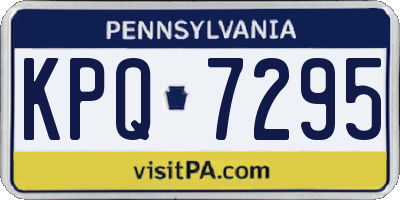 PA license plate KPQ7295
