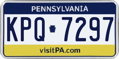 PA license plate KPQ7297
