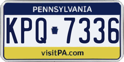 PA license plate KPQ7336