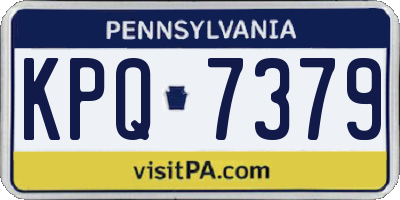 PA license plate KPQ7379