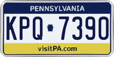 PA license plate KPQ7390