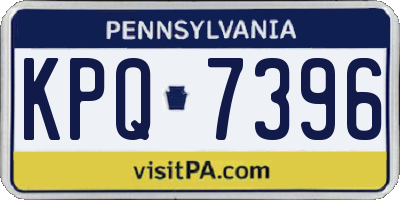 PA license plate KPQ7396