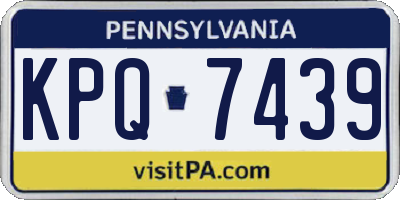PA license plate KPQ7439