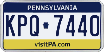 PA license plate KPQ7440