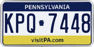PA license plate KPQ7448