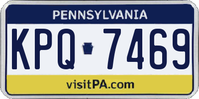 PA license plate KPQ7469