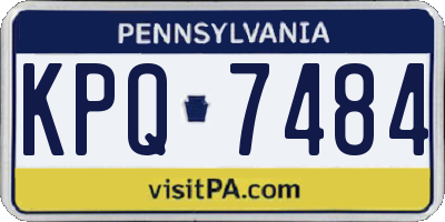PA license plate KPQ7484