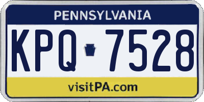 PA license plate KPQ7528