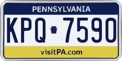 PA license plate KPQ7590