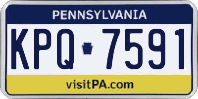 PA license plate KPQ7591