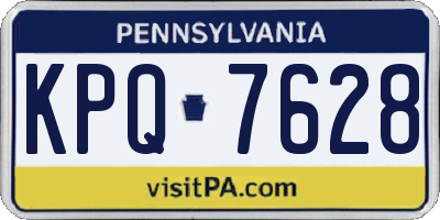 PA license plate KPQ7628