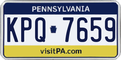 PA license plate KPQ7659