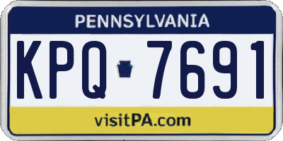 PA license plate KPQ7691