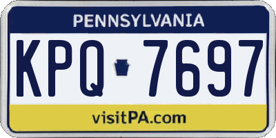 PA license plate KPQ7697