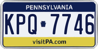 PA license plate KPQ7746