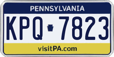 PA license plate KPQ7823