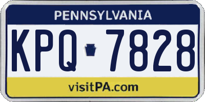 PA license plate KPQ7828