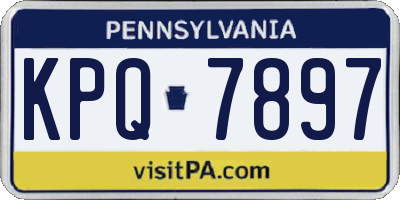 PA license plate KPQ7897