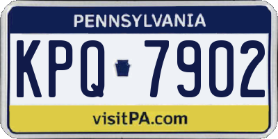 PA license plate KPQ7902