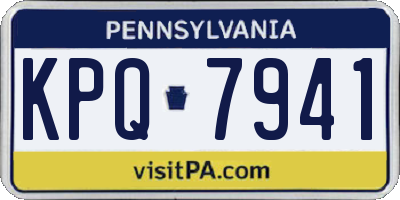 PA license plate KPQ7941