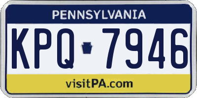 PA license plate KPQ7946