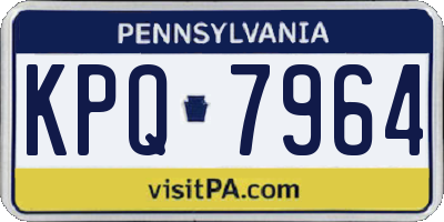 PA license plate KPQ7964