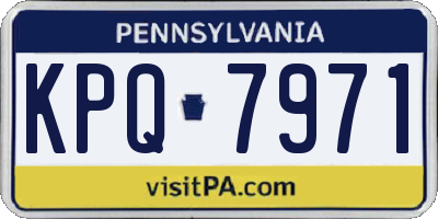 PA license plate KPQ7971