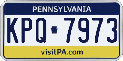 PA license plate KPQ7973