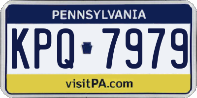 PA license plate KPQ7979