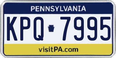 PA license plate KPQ7995