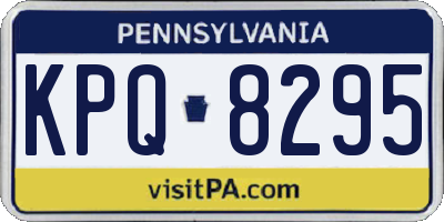 PA license plate KPQ8295