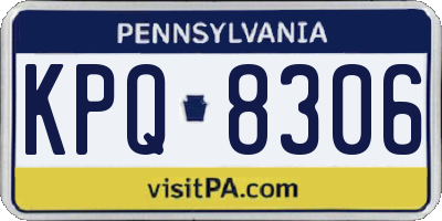 PA license plate KPQ8306