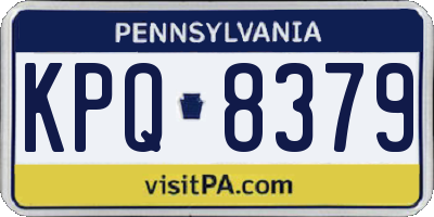 PA license plate KPQ8379