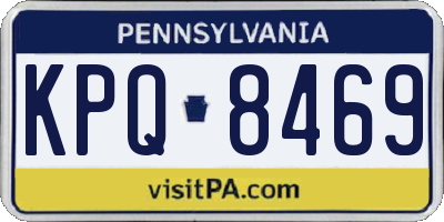 PA license plate KPQ8469
