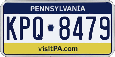 PA license plate KPQ8479
