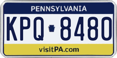 PA license plate KPQ8480