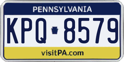 PA license plate KPQ8579