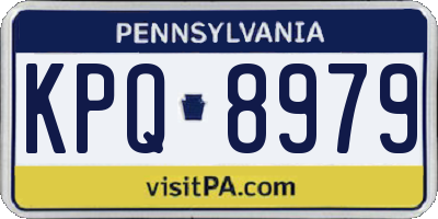 PA license plate KPQ8979
