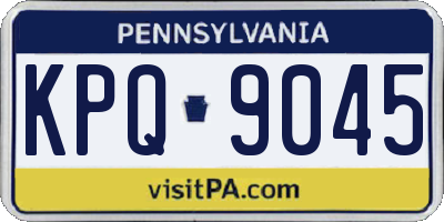 PA license plate KPQ9045