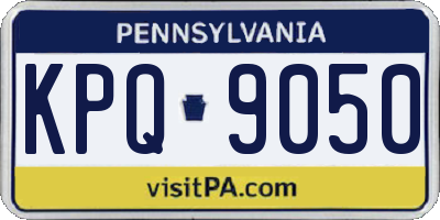 PA license plate KPQ9050